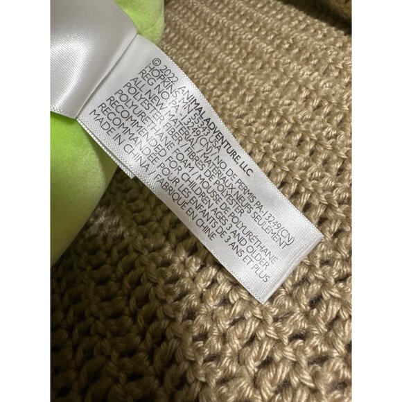 Green Dragon Plush Toy By Animal Adventure 2022 Soft Metallic Wings & Hooves - Picture 6 of 8